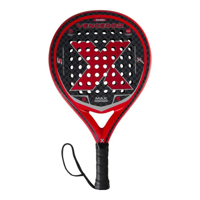 Pala de padel color rojo, 37x26x3,5cm, 360 g Pala de padel color rojo, 37x26x3,5cm, 360 g