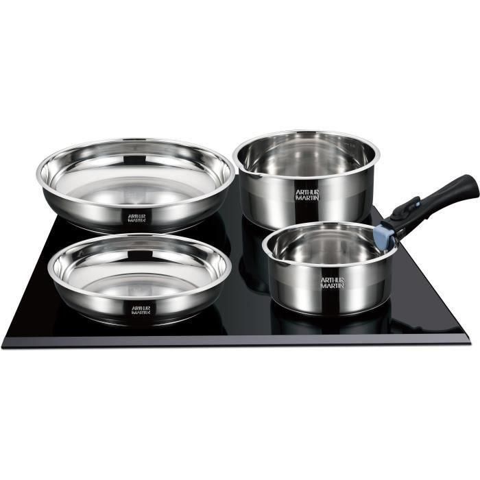 Batería de cocina de inducción - Arthur Martin - AM2238 - Acero inoxidable - 10 piezas - Mango extraíble - Todas las placas de cocina, incluida inducción 1 Batería de cocina de inducción - Arthur Martin - AM2238 - Acero inoxidable - 10 piezas - Mango extraíble - Todas las placas de cocina, incluida inducción 1
