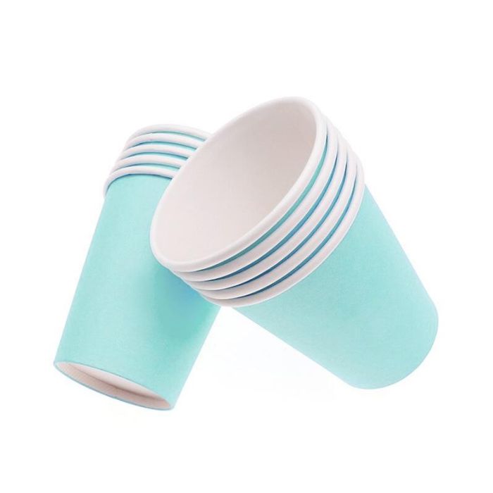 Algon Set de 24 Vasos de Cartón Aguamarina 200 cc (36 Unidades) 2