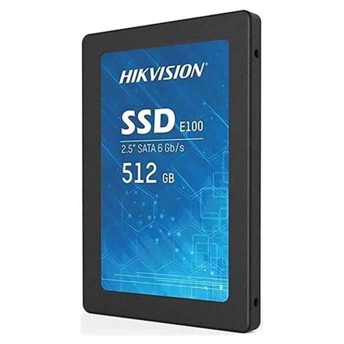 SSD Interno - HIKVISION - 2.5 512 GB E100 SATA 6.0Gbps SATA-III 3D TLC 550 MB/s 240 TB (HS-SSD-E100/512G) 1