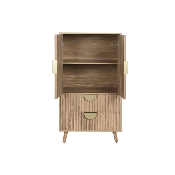 Armario Scandi DKD Home Decor Marron Dorado 40 x 110 x 60 cm 7