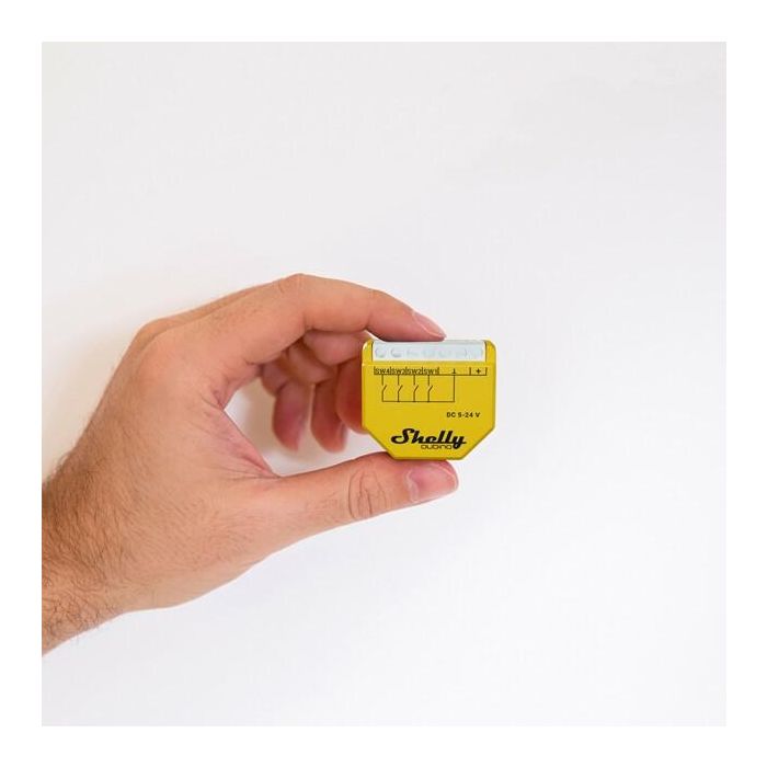 Shelly Wave i4 DC Interruptor Inteligente Z-Wave Inalambrico Amarillo 5-24V DC 40m Interior 1