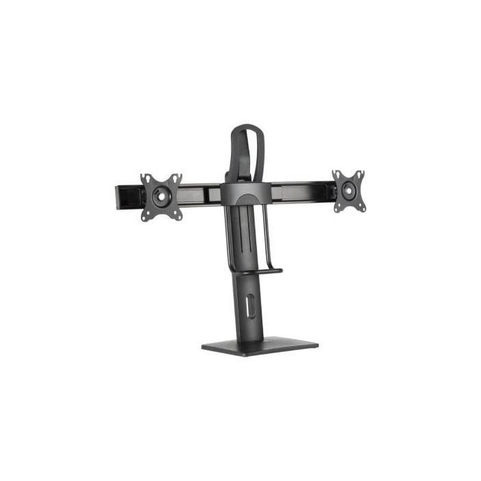 Aisens Soporte de Mesa Profesional para 2 Monitores 17"-27", Giratorio e Inclinable, Negro - Compatible con VESA 75x75 y 100x100mm Aisens Soporte de Mesa Profesional para 2 Monitores 17"-27", Giratorio e Inclinable, Negro - Compatible con VESA 75x75 y 100x100mm