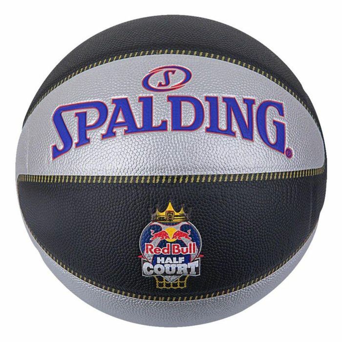 Balón de Baloncesto Spalding TF-33 Redbull Half Negro 7 Caucho Balón de Baloncesto Spalding TF-33 Redbull Half Negro 7 Caucho