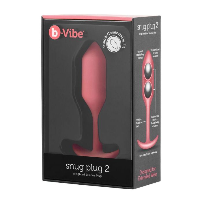 Plug Anal B-Vibe 2 Naranja Coral 1 Plug Anal B-Vibe 2 Naranja Coral 1