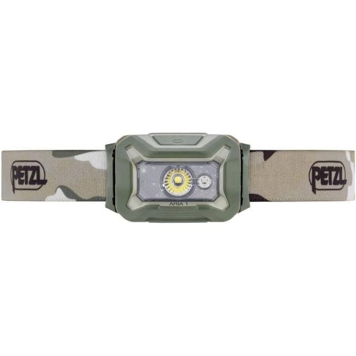 Linterna frontal estanca - PETZL - ARIA 1 - 350 lúmenes - 3 pilas AAA/LR03 incluidas - Camo 1 Linterna frontal estanca - PETZL - ARIA 1 - 350 lúmenes - 3 pilas AAA/LR03 incluidas - Camo 1