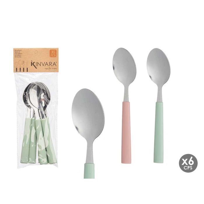 Set 6 Cucharas Postre Surtidos Menta Rosa Palo Kinvara 9X24CM (12 Unidades) Set 6 Cucharas Postre Surtidos Menta Rosa Palo Kinvara 9X24CM (12 Unidades)