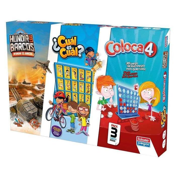 Falomir Juego Coloca 4, Hundir los Barcos y Cuál es Cuál a partir de 6 años 3