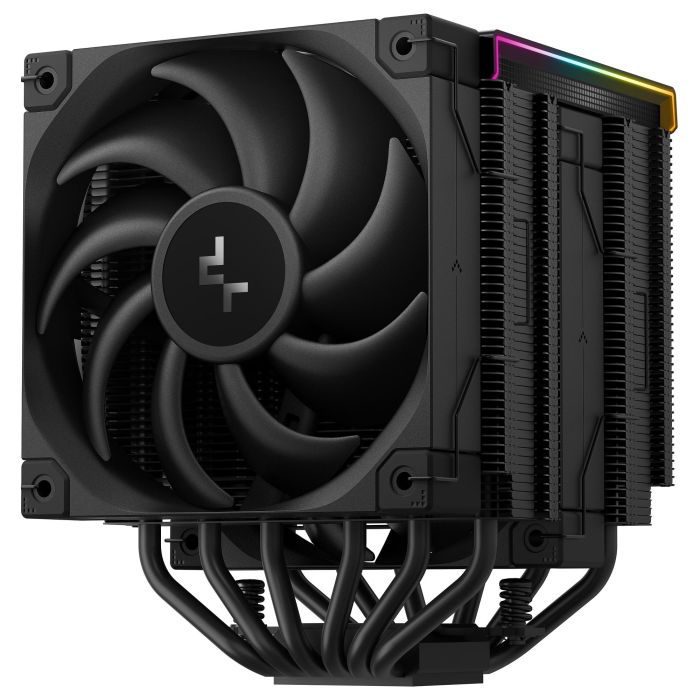 DeepCool AK620 DIGITAL PRO Refrigerador Aire 12 cm Negro 2 Ventiladores 6 Tubos LED Multi