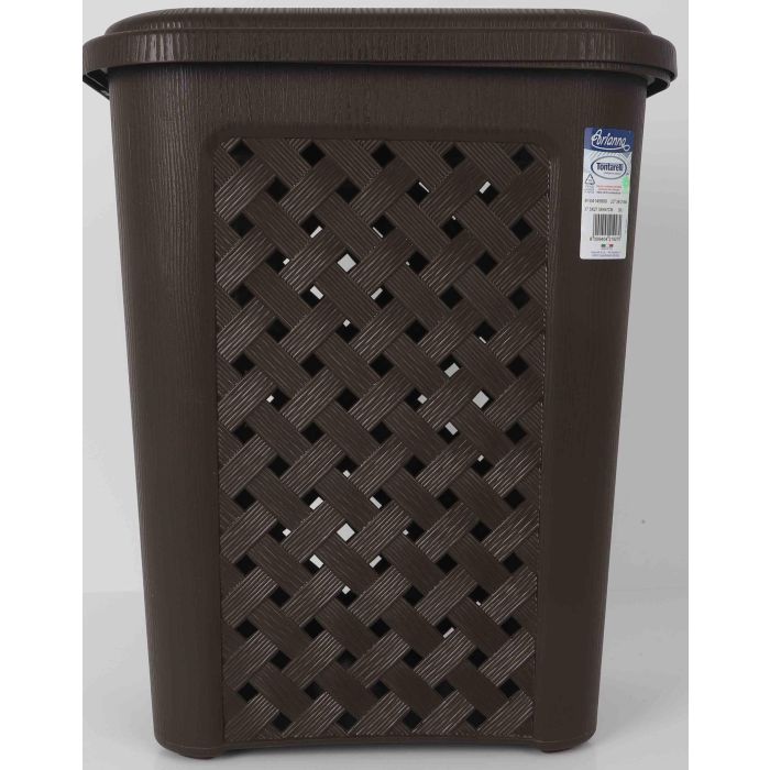 Tontarelli Papelera Baño 30L Apertura Lateral Wenge Arianna 37.5x27.5x47 cm (6 Unidades)