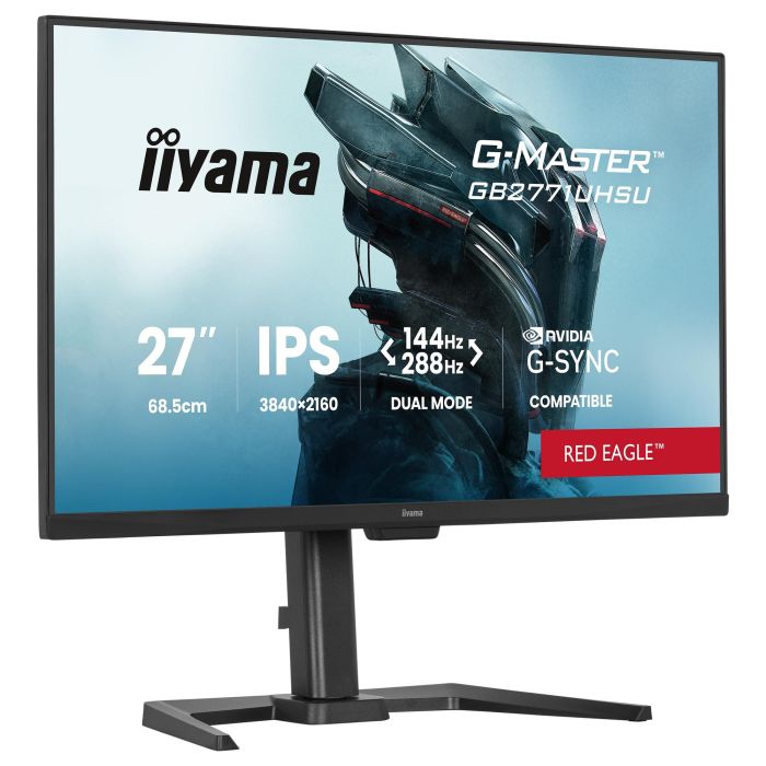 iiyama G-MASTER GB2771UHSU-B1 Monitor Gaming 27" 4K UHD 144Hz IPS 0.8ms HDMI 2.1 DisplayPort USB Hub Negro 2
