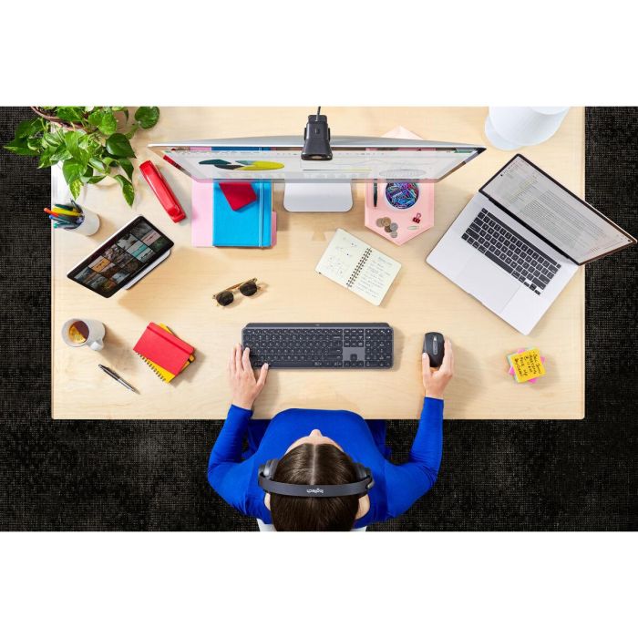 Logitech MX Keys Teclado Inalámbrico con Teclas Perfectas y Retroiluminación Inteligente para Empresa 3