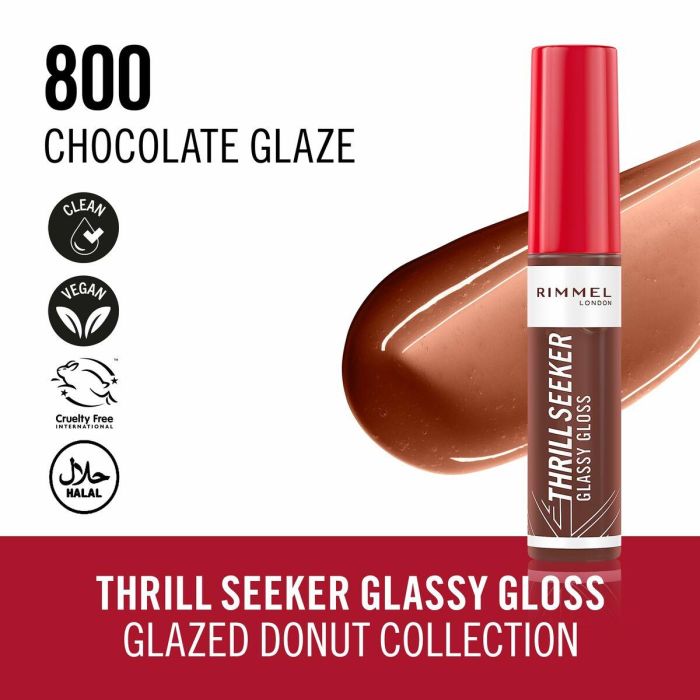 Brillo de Labios Rimmel London THRILL SEEKER Nº 800-Chocolate Glaze 10 ml 4 Brillo de Labios Rimmel London THRILL SEEKER Nº 800-Chocolate Glaze 10 ml 4