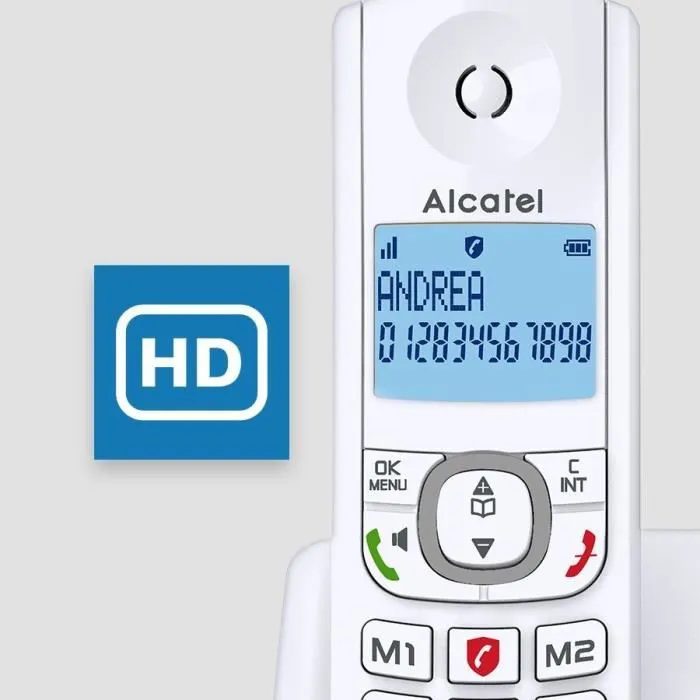 Alcatel F530 Teléfono Inalámbrico DECT con Manos Libres, Identificador de Llamadas, Pantalla Retroiluminada y Gran Autonomía - Gris 4