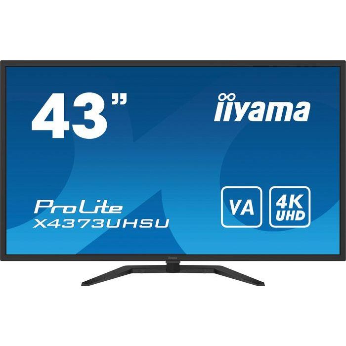IIYAMA X4373UHSU-B1 Monitor 42.5" 4K UHD VA 3ms con HDMI, DisplayPort y USB ProLite X4373UHSU-B1 Negro 1 IIYAMA X4373UHSU-B1 Monitor 42.5" 4K UHD VA 3ms con HDMI, DisplayPort y USB ProLite X4373UHSU-B1 Negro 1