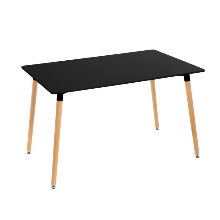 Mesa Negro Natural 120 x 80 x 75 cm