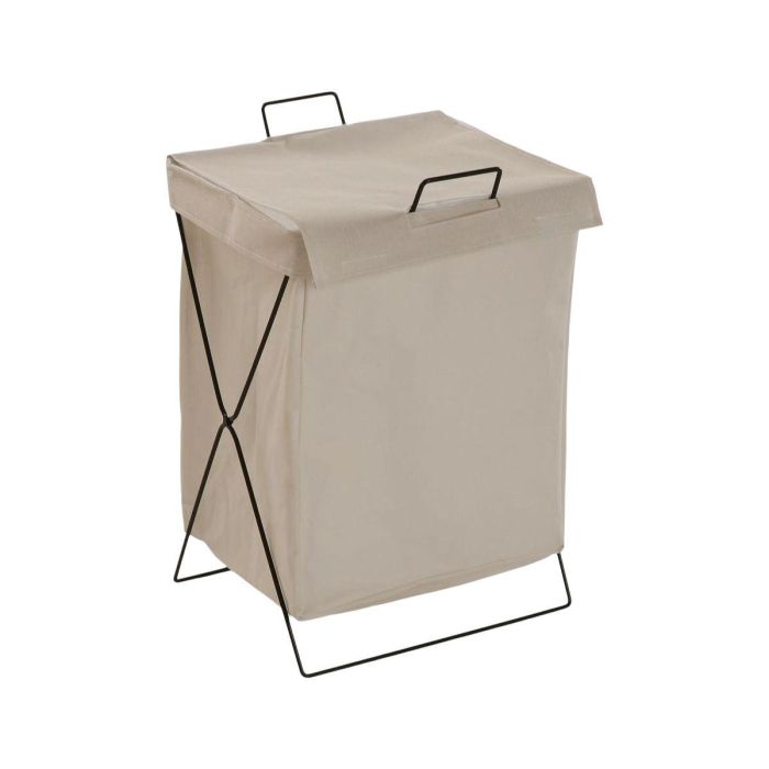 Cesto para la Ropa Sucia Versa Crema Poliéster Metal Polietileno 35 X 48 X 30 CM 1 Cesto para la Ropa Sucia Versa Crema Poliéster Metal Polietileno 35 X 48 X 30 CM 1