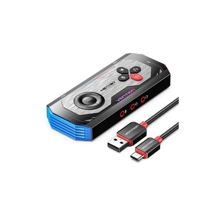 Vention Tarjeta de Sonido Gaming CVAB0 con Amplificador USB Tipo-C a 3x Jack 3.5mm, Sonido 7.1 Virtual y Alta Fidelidad 192kHz/24bit 0 Vention Tarjeta de Sonido Gaming CVAB0 con Amplificador USB Tipo-C a 3x Jack 3.5mm, Sonido 7.1 Virtual y Alta Fidelidad 192kHz/24bit 0