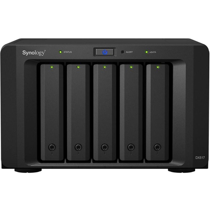 Synology DX517 Expansión de Volumen de 5 Bahías para Synology NAS, Compatible con Discos HDD y SSD de 2.5/3.5 Pulgadas