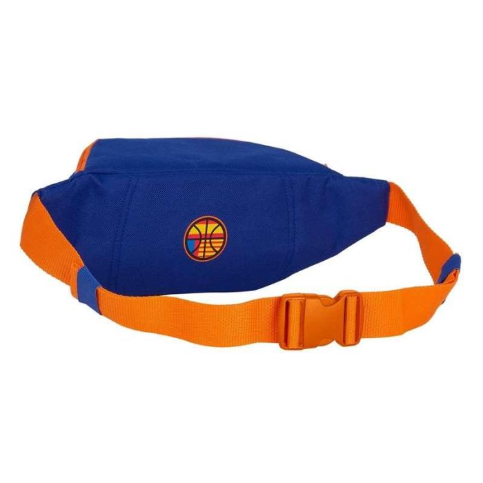Safta Riñonera Valencia Basket 23x12x9cm Azul y Naranja 1