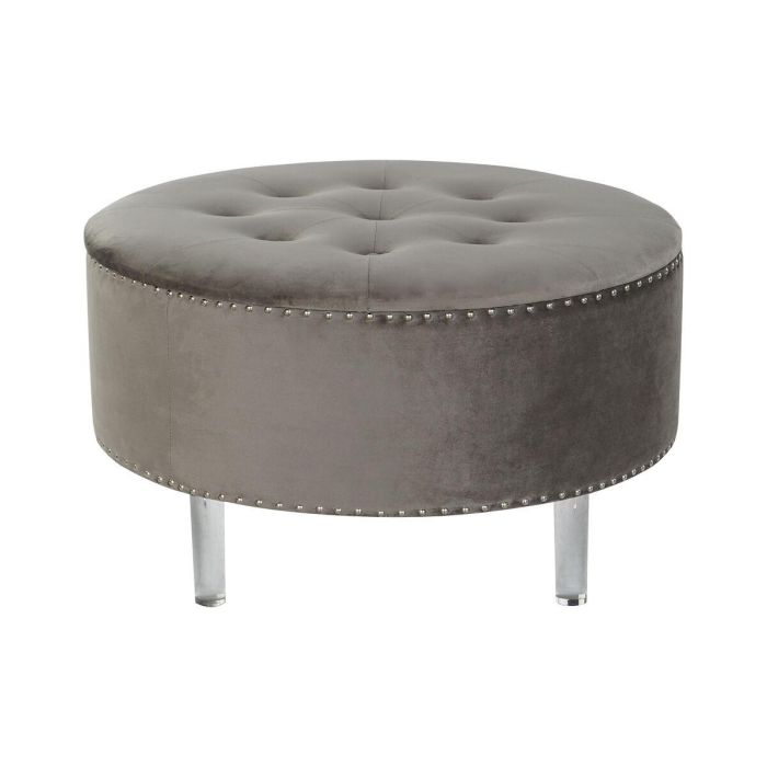 Descalzadora Chic DKD Home Decor Gris Plateado 80 x 43 x 80 cm