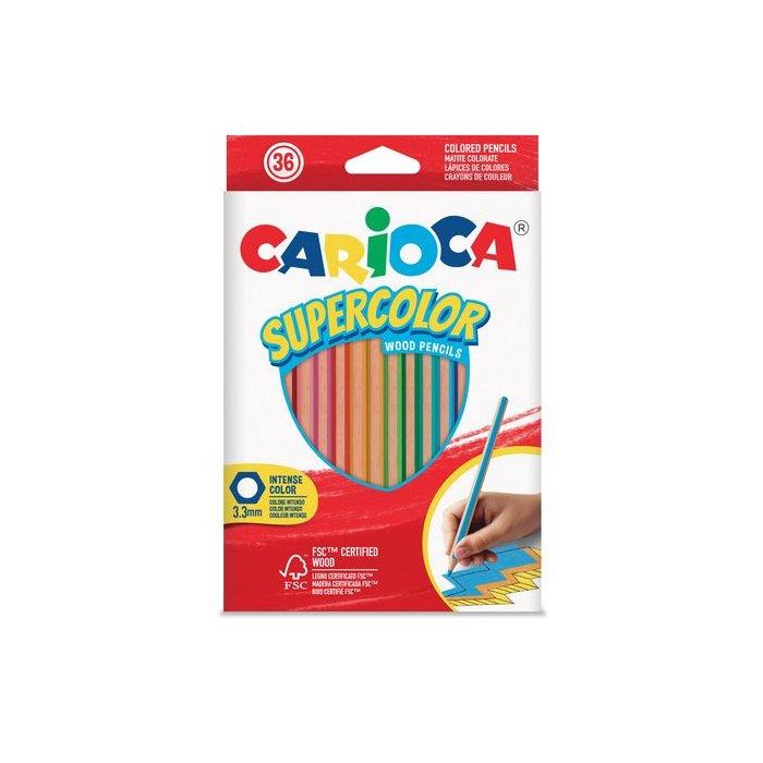 Lapices De Colores Carioca Supercolor Caja De 36