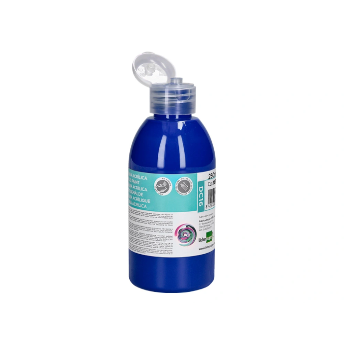 Liderpapel Pintura Acrílica Bote 250 ml Azul Ultramar Multisuperficie 2