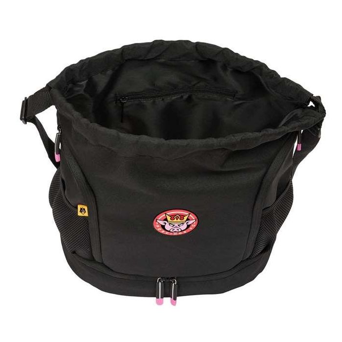 Bolsa Mochila con Cuerdas Kings League Porcinos Negro 35 x 40 x 1 cm 7 Bolsa Mochila con Cuerdas Kings League Porcinos Negro 35 x 40 x 1 cm 7