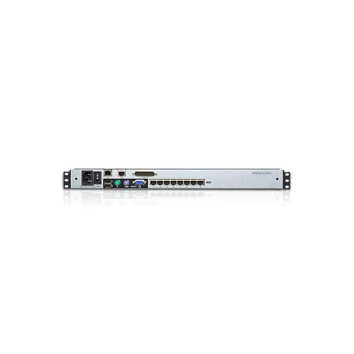 Aten KL1508Ai Consola LCD KVM Dual Rail con Switch Integrado por IP Multi-Interfaz Cat 5 de 8 Puertos