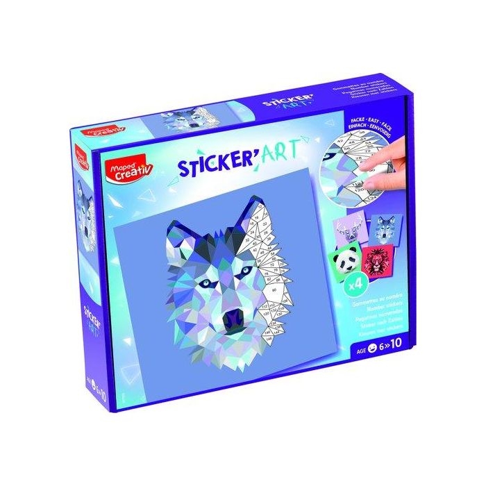 Maped Creative Set Sticker Art By Numbers