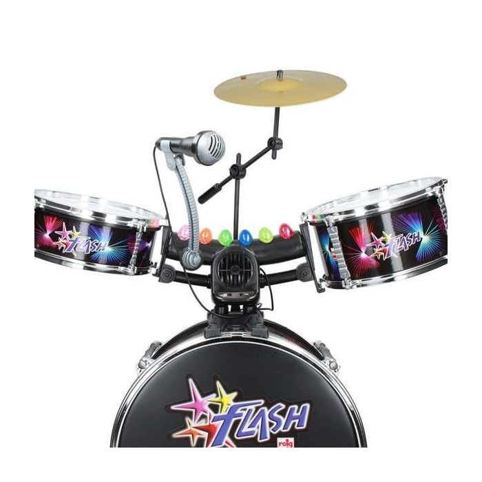 Reig Batería "Flash" Completa, Con Luces 77x75x53 cm
