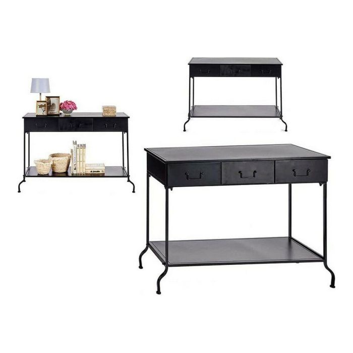 Recibidor Gift Decor J7195073 Negro 43 x 121 x 84,5 cm 1 Recibidor Gift Decor J7195073 Negro 43 x 121 x 84,5 cm 1
