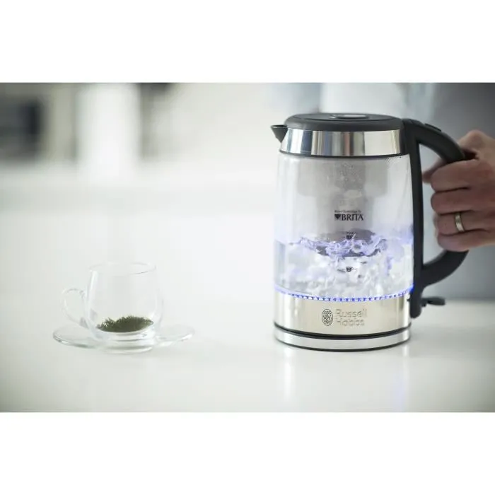 Russell Hobbs Hervidor de Vidrio Clarity 20760-57 con Filtración BRITA - 1 L - 2200 W 5