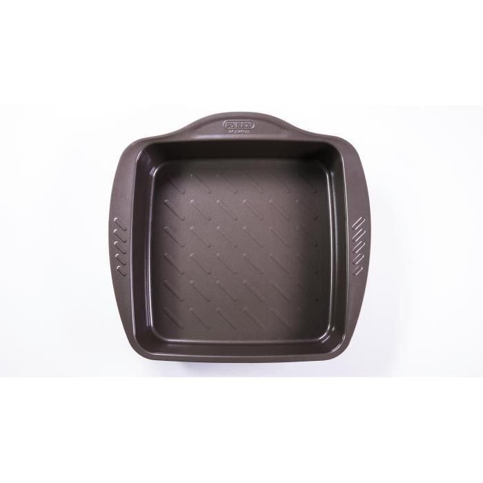 Pyrex Fuente Cuadrada Asimetria Acero 24x24 cm | Antiadherente Horno 250° Lavavajillas Frigorífico Congelador Fácil Limpieza 1