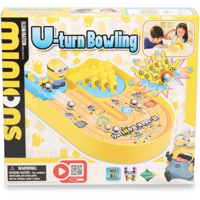 Juego de bolos - JUEGOS DE ÉPOCA - Minions U-turn Bowling - ¡Realiza un golpe con los Minions! Juego de bolos - JUEGOS DE ÉPOCA - Minions U-turn Bowling - ¡Realiza un golpe con los Minions!