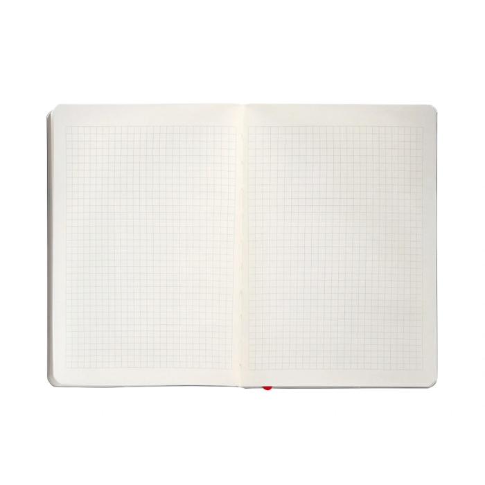 Antartik Cuaderno A5 Tapa Blanda Hojas Cuadriculadas Negro y Rojo 80 Hojas 80 gr FSC 7