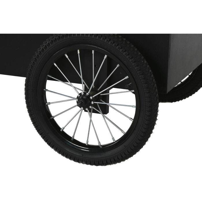 Carro Vintage DKD Home Decor Negro Natural 51 x 114.5 x 106.5 cm 4