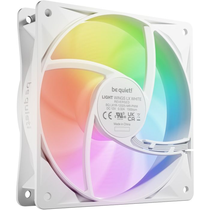 be quiet! Light Wings LX PWM Reverse White Ventilador 120mm Blanco 3 be quiet! Light Wings LX PWM Reverse White Ventilador 120mm Blanco 3
