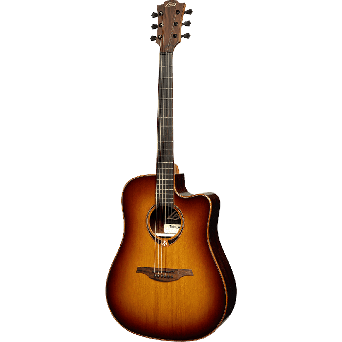 Guitarra Acústica Lâg Dreadnought Cutaway Tramontane 118 A/E - Brown Shadow 1