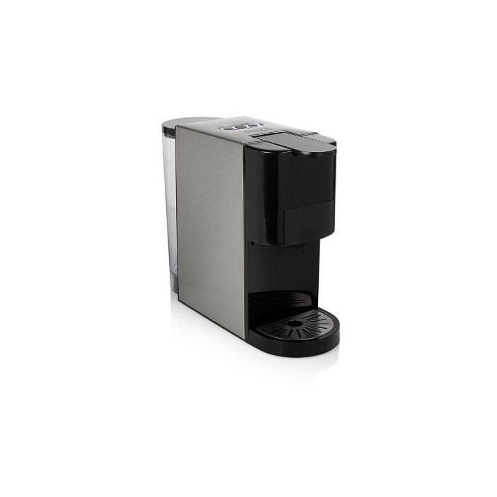 Princess 249451 Cafetera Expreso y Cápsulas 19 Bares 1450W 0.8L compatible Nespresso, Dolce Gusto, Lavazza y café molido Acero Inoxidable Plateado