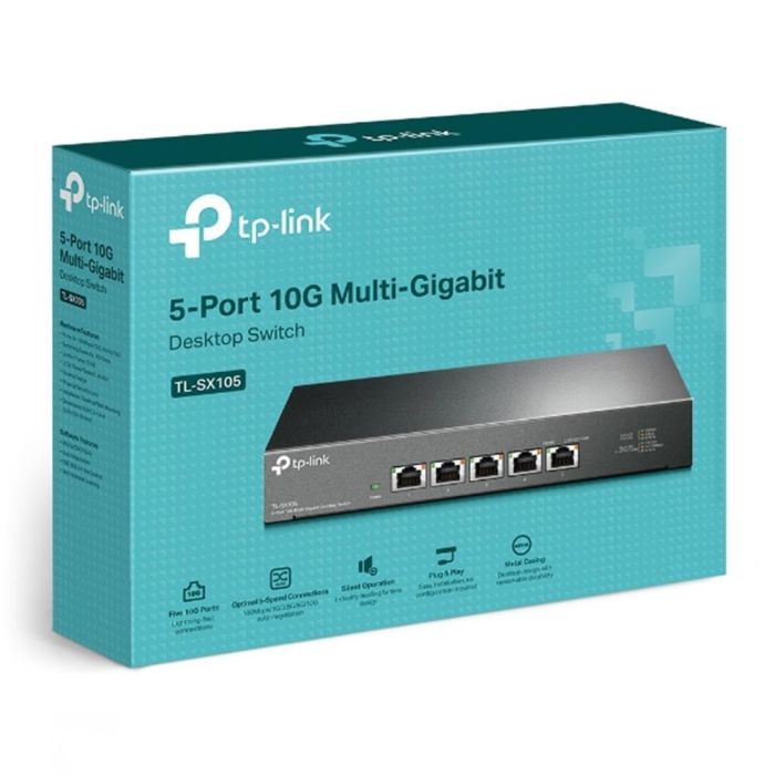 Tp-Link Switch de Escritorio 5 Puertos 10G TL-SX105 Multigigabit 2