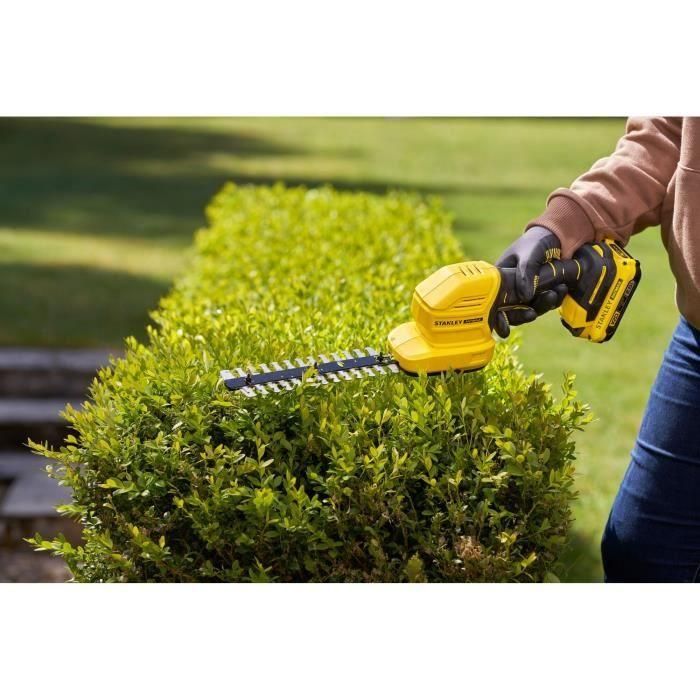 Stanley Fatmax STCSS20D1-QW Cortasetos y Tijeras de Césped Inalámbricas 18V con Batería 2Ah y Cargador - Cuchillas Intercambiables 2