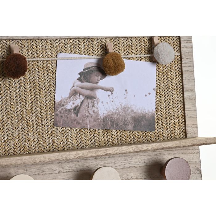 Perchero DKD Home Decor Natural Multicolor Fibra Madera MDF (45 x 6 x 24 cm) 2 Perchero DKD Home Decor Natural Multicolor Fibra Madera MDF (45 x 6 x 24 cm) 2