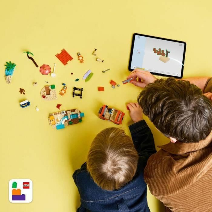 Lego Bluey Excursión Familiar a la Playa con Bluey, Bingo y Mamá, Juguete Interactivo Preescolar +4 años