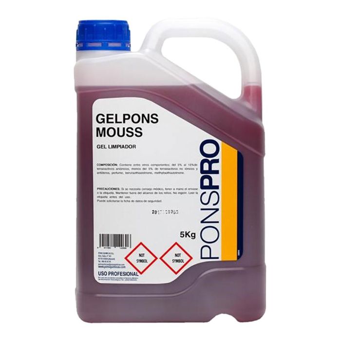 Jabón de Manos Ponspro Gelpons Mouss Rosa 5 L