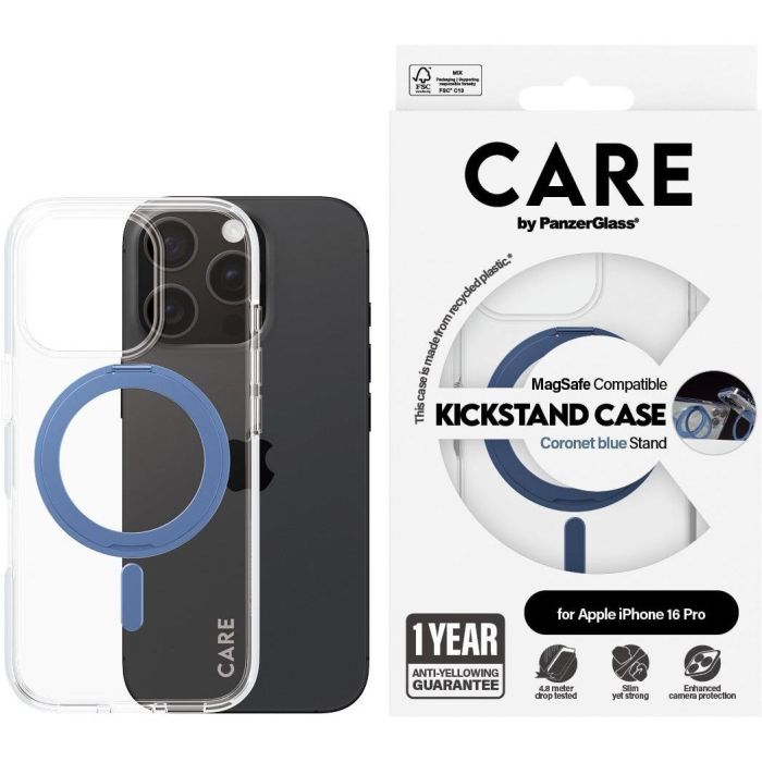CARE Case Feature Clear Kickstand&MagSafe iPhone 16 Pro 2