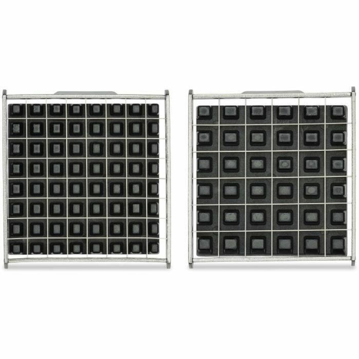 Livoo MEN410 Cortador de Papas Fritas de Acero Inoxidable con 2 Rejillas, Patas Antideslizantes y Ventosa 2