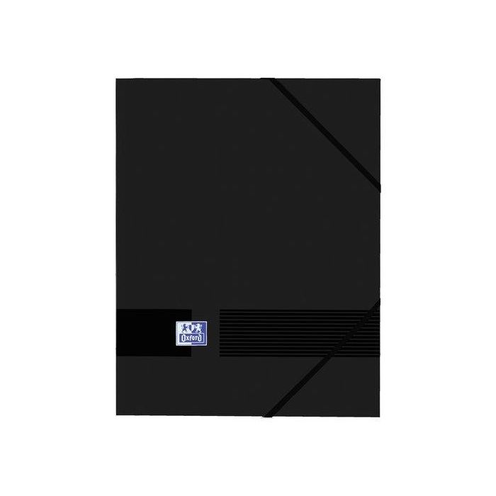Carpeta De Gomas Y Solapas Oxford Live&Go Pp A4+ Negro (Set de 10)