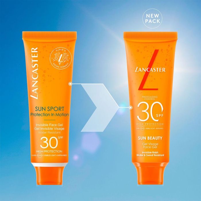 Lancaster Protector Solar Facial Invisible SUN SPORT SPF30 50 ml Gel Refrescante Resistente al Agua 3