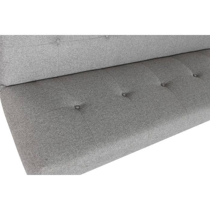 DKD Home Decor Sofá Cama Scandi de Poliéster y Rubberwood Gris 80 x 76 x 172 cm 7